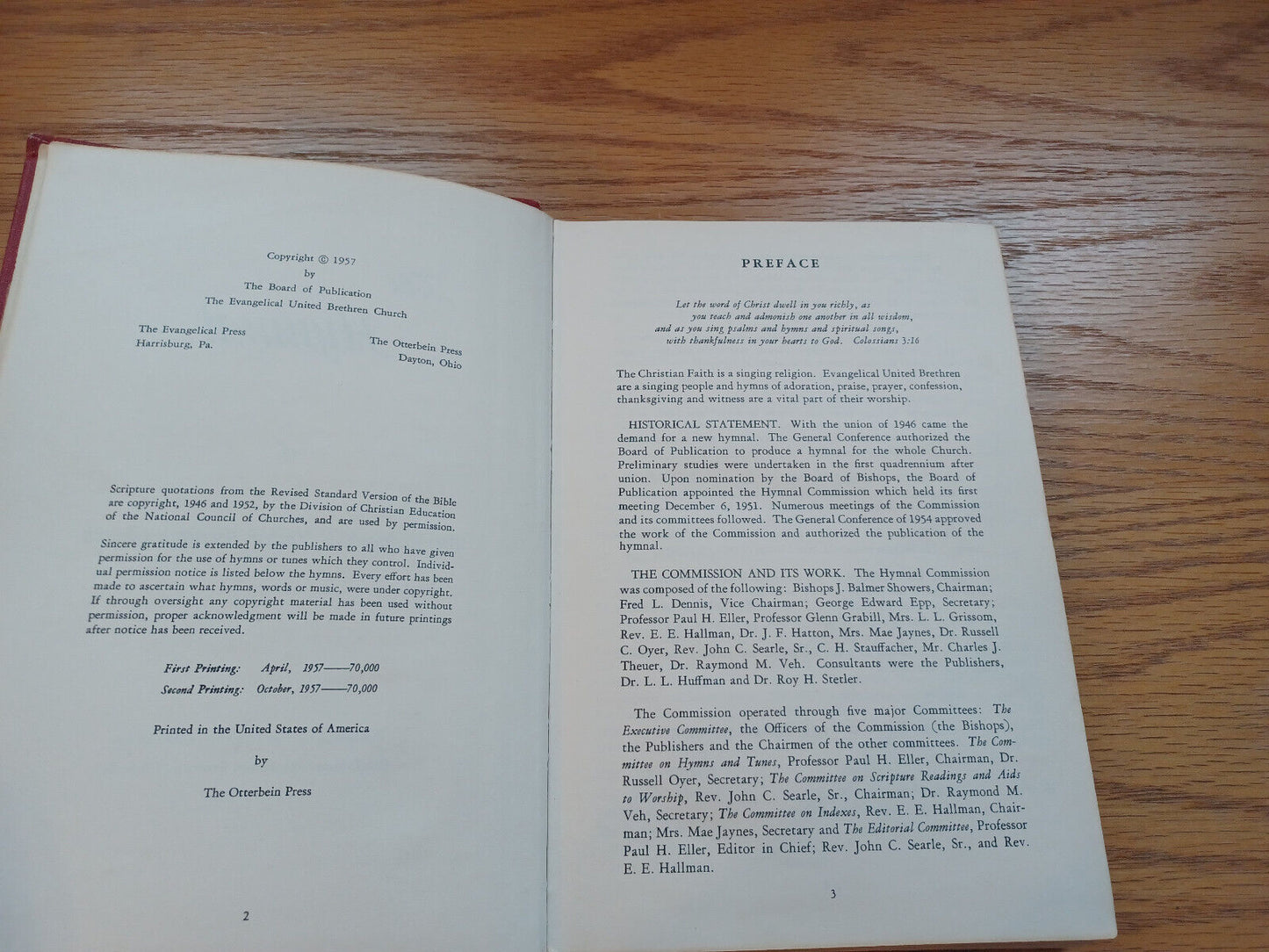 The Hymnal Of The Evangelical United Brethren Church 1957