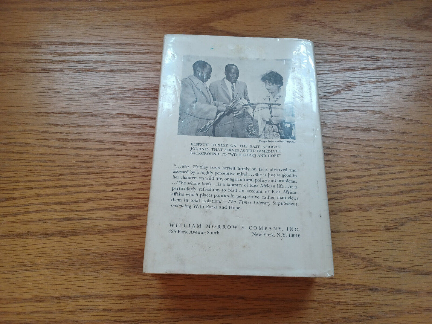 With Forks And Hope An African Notebook Elspeth Huxley Dust Jacket 1964