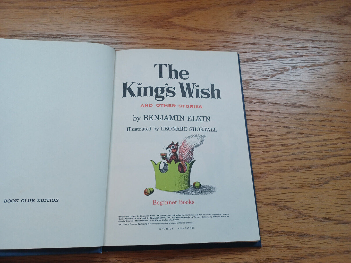 The Kings Wish By Benjamin Elkin 1960