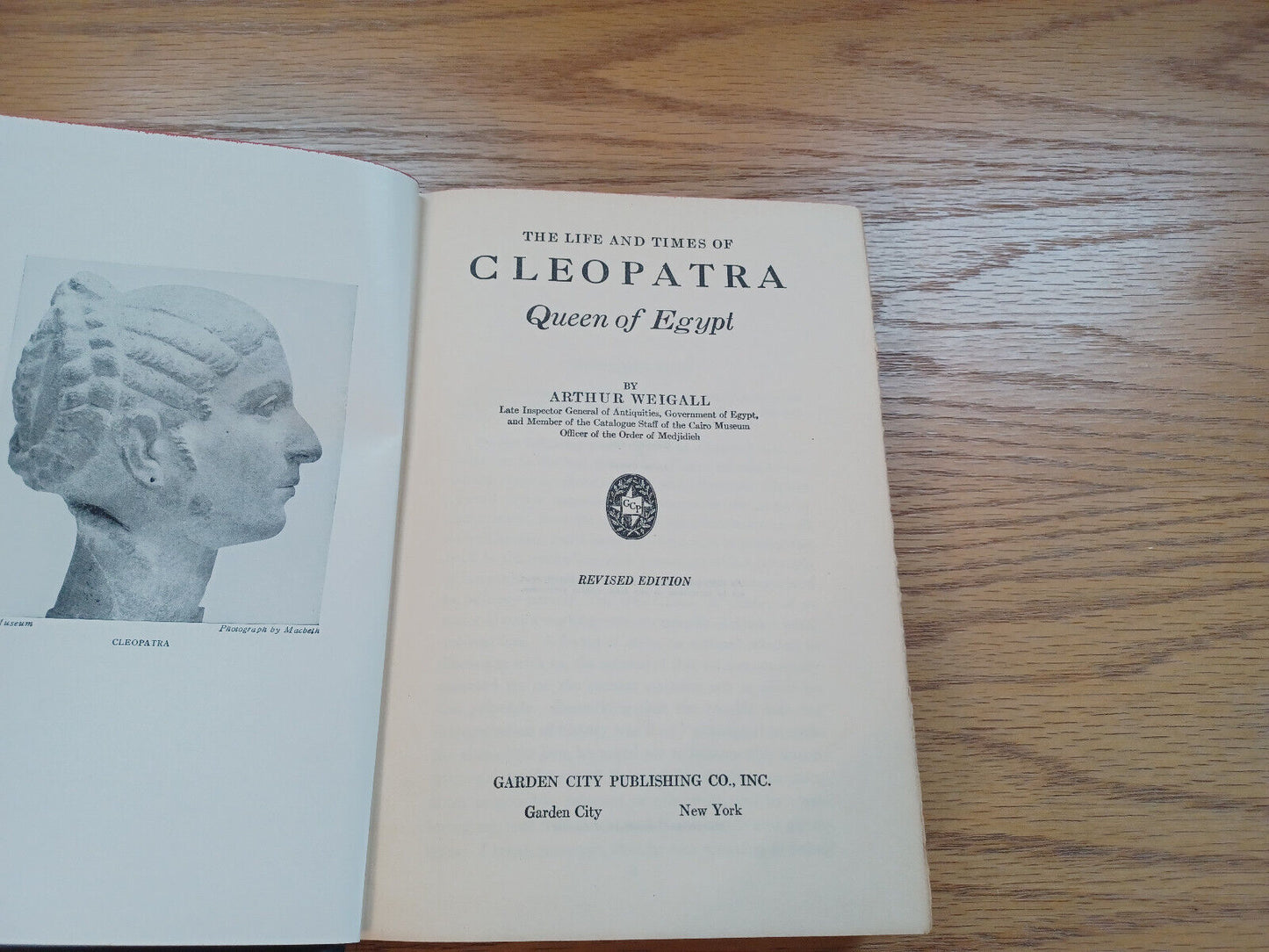 The Life And Times Of Cleopatra Queen Of Egypt Arthur Weigall 1924