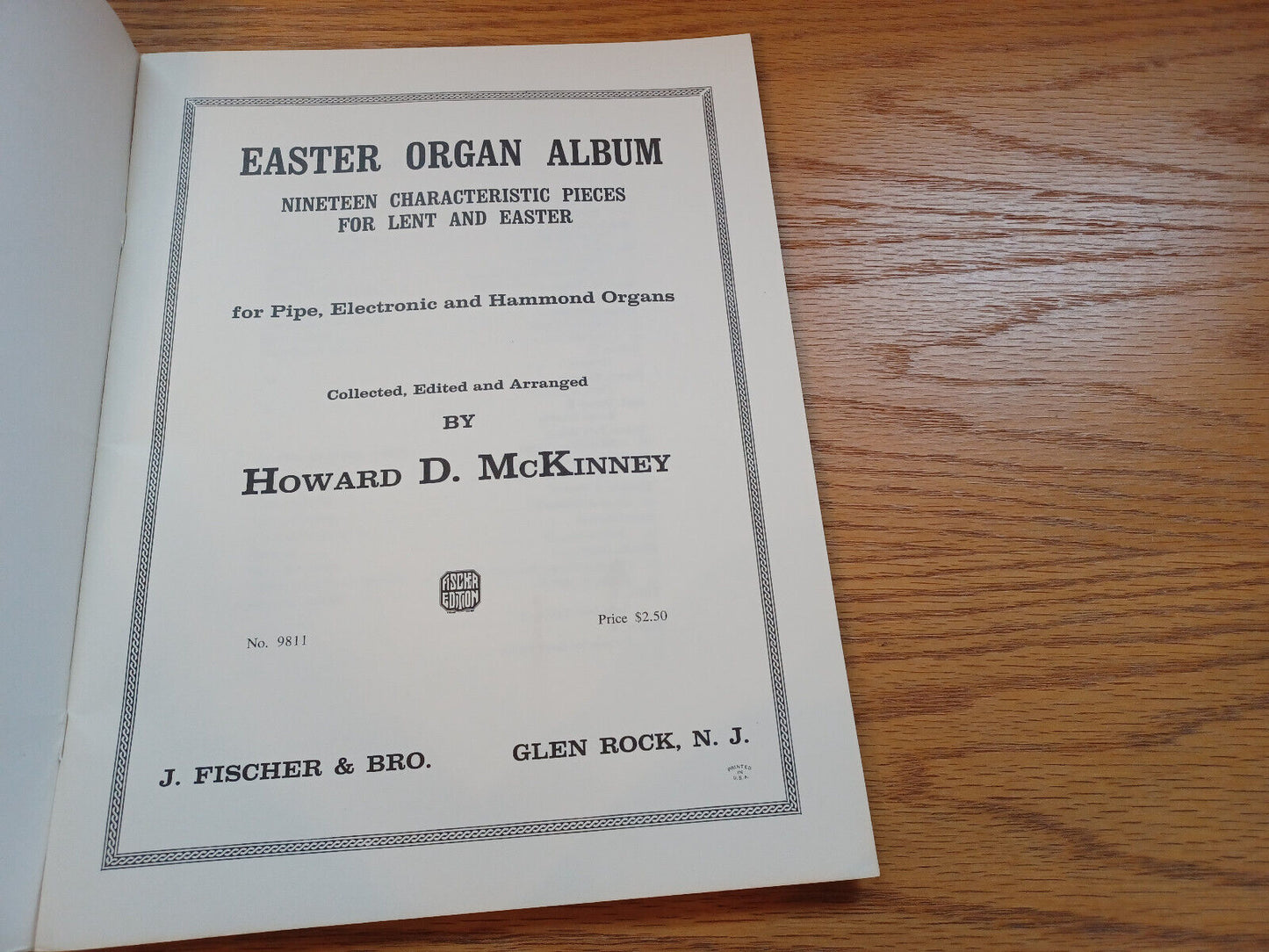 Easter Organ Album Pipe Electronic And Hammond Organs Howard D Mckinney