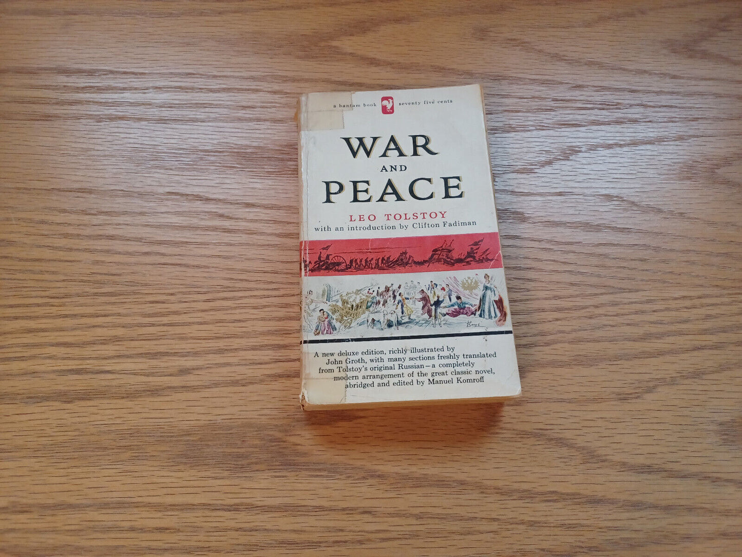 War And Peace Leo Tolstoy 1956 Bantam Books Paperback