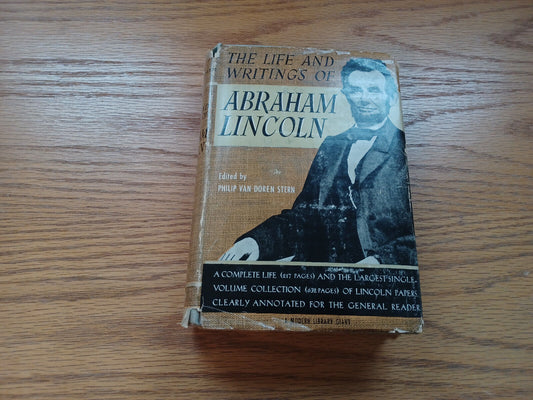 The Life And Writings Of Abraham Lincoln Philip Stern 1940 Dust Jacket