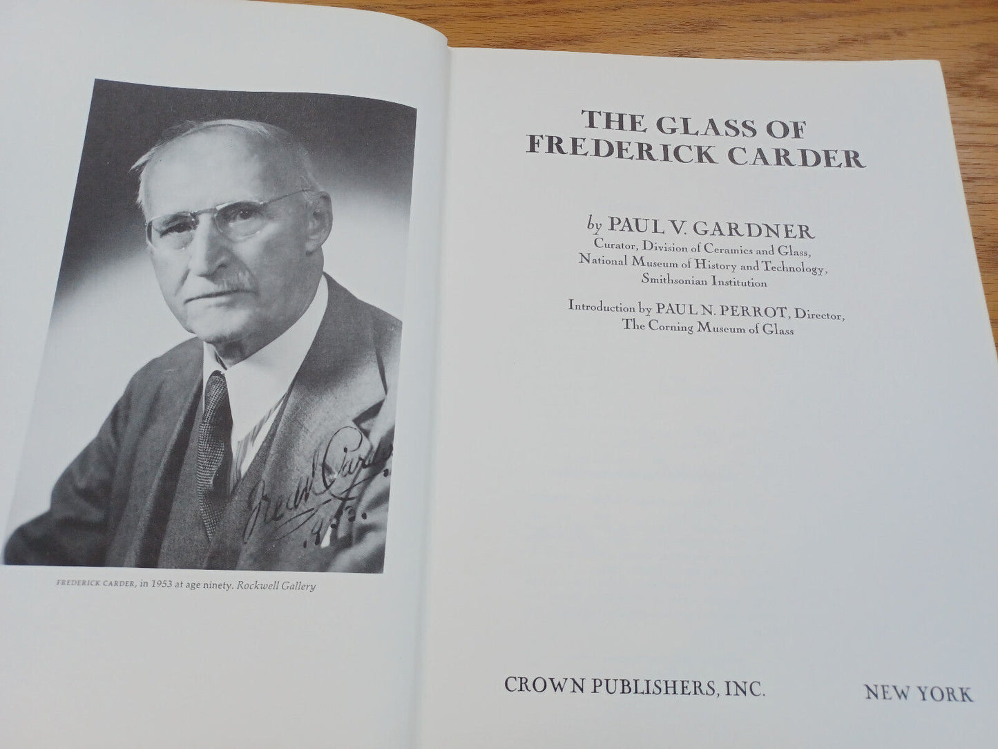 The Glass Of Frederick Carder By Paul Gardner 1971 Dust Jacket