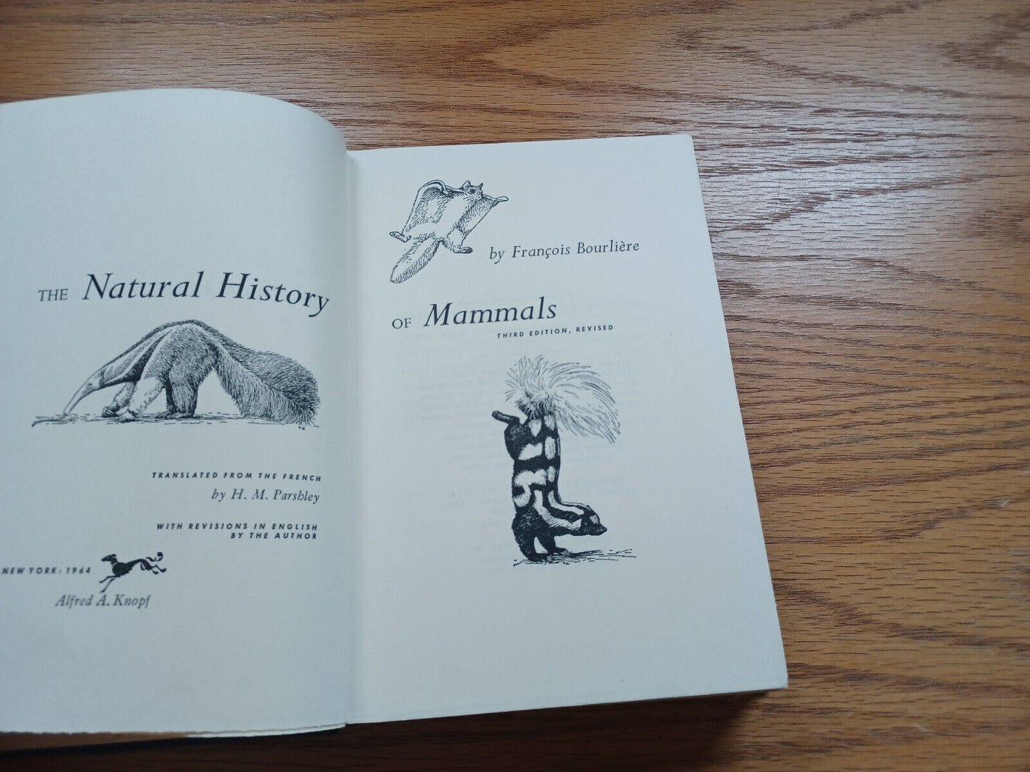 The Natural History Of Mammals By François Bourlier 1964 Dust Jacket