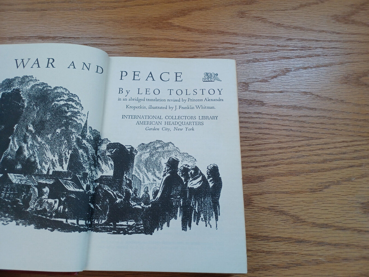 War And Peace Leo Tolstoy 1949 International Collectors Library