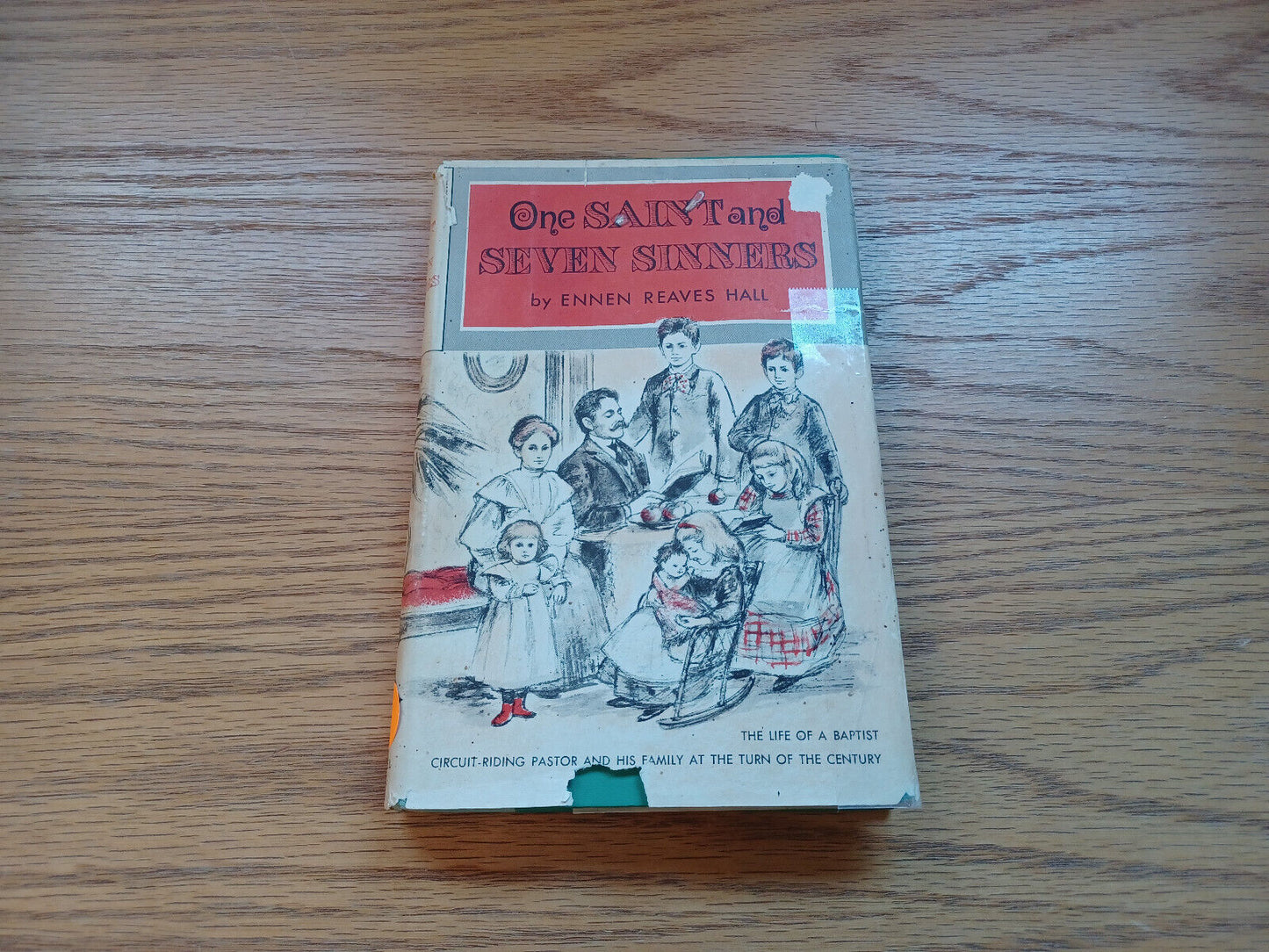 One Saint And Seven Sinners By Ennen Hall 1959 Dust Jacket