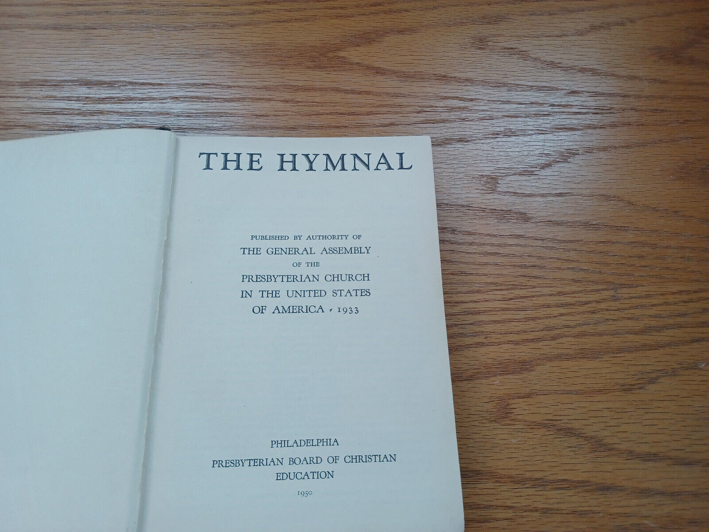 The Hymnal By The Presbyterian Church 1950