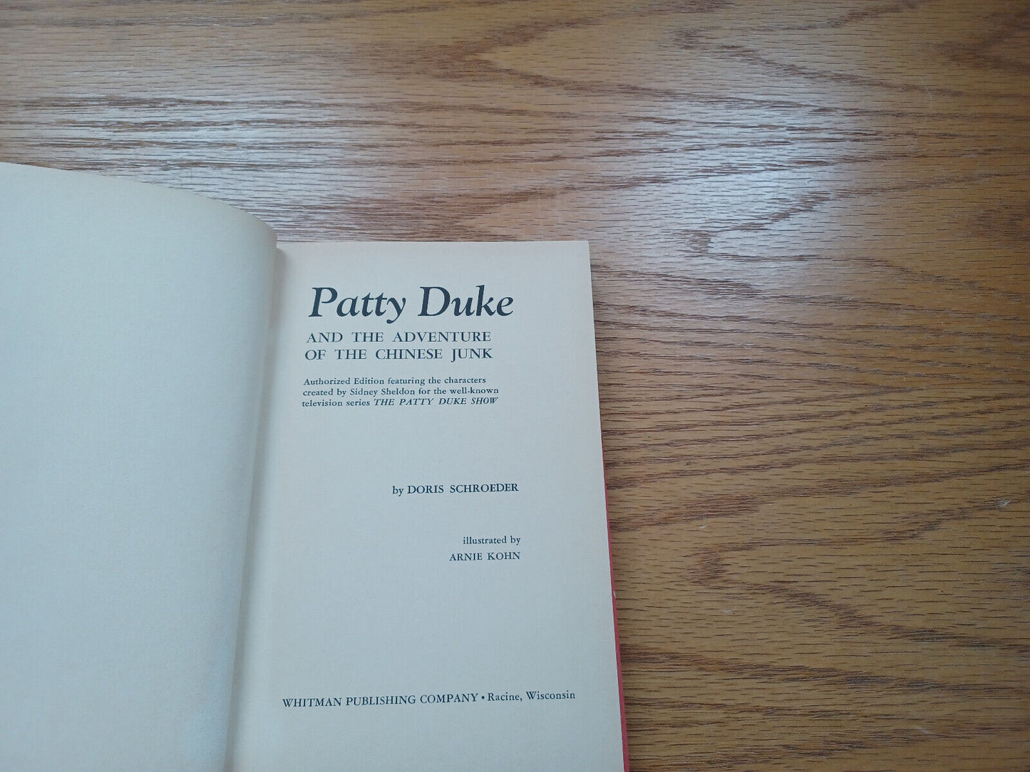 Patty Duke And The Adventure Of The Chinese Junk Doris Schroeder 1966 Whitman