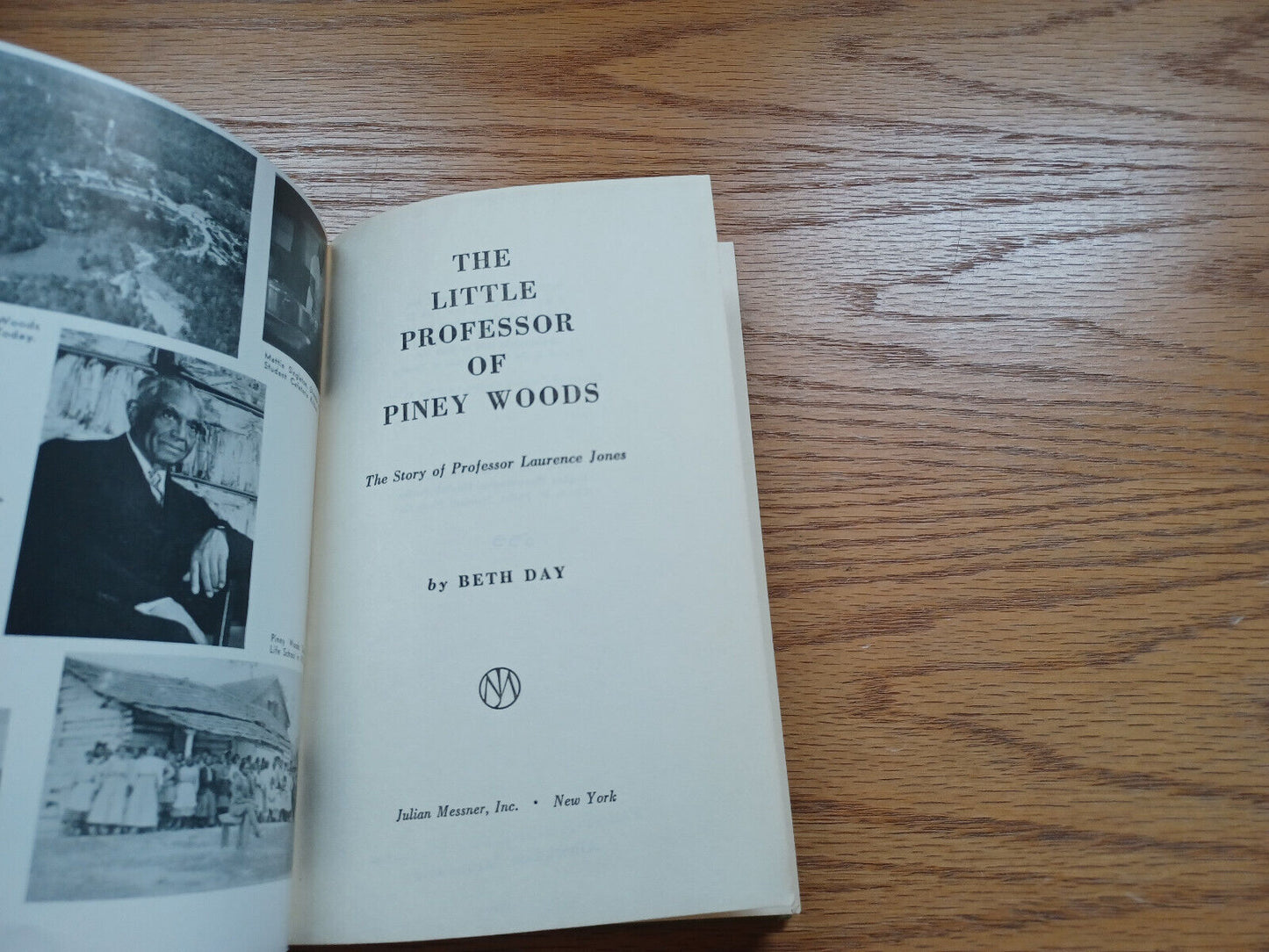 The Little Professor Of Pineywoods By Beth Day 1955