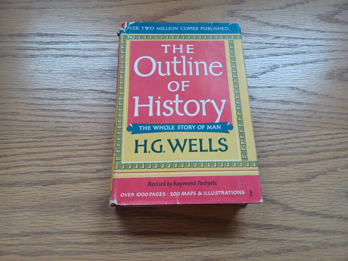 The Outline Of History By Hg Wells 1956 Volume Two Dust Jacket