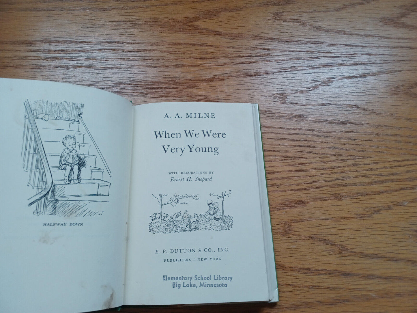 When We Were Very Young By Aa Milne 1961 Dust Jacket