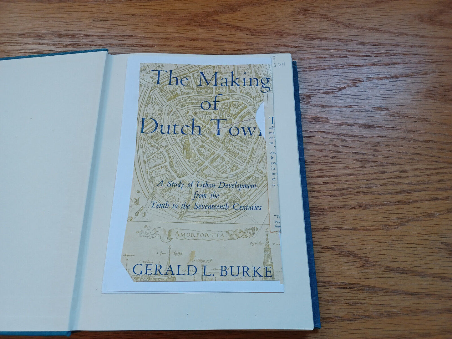 The Making Of Dutch Towns By Gerald Burke 1960