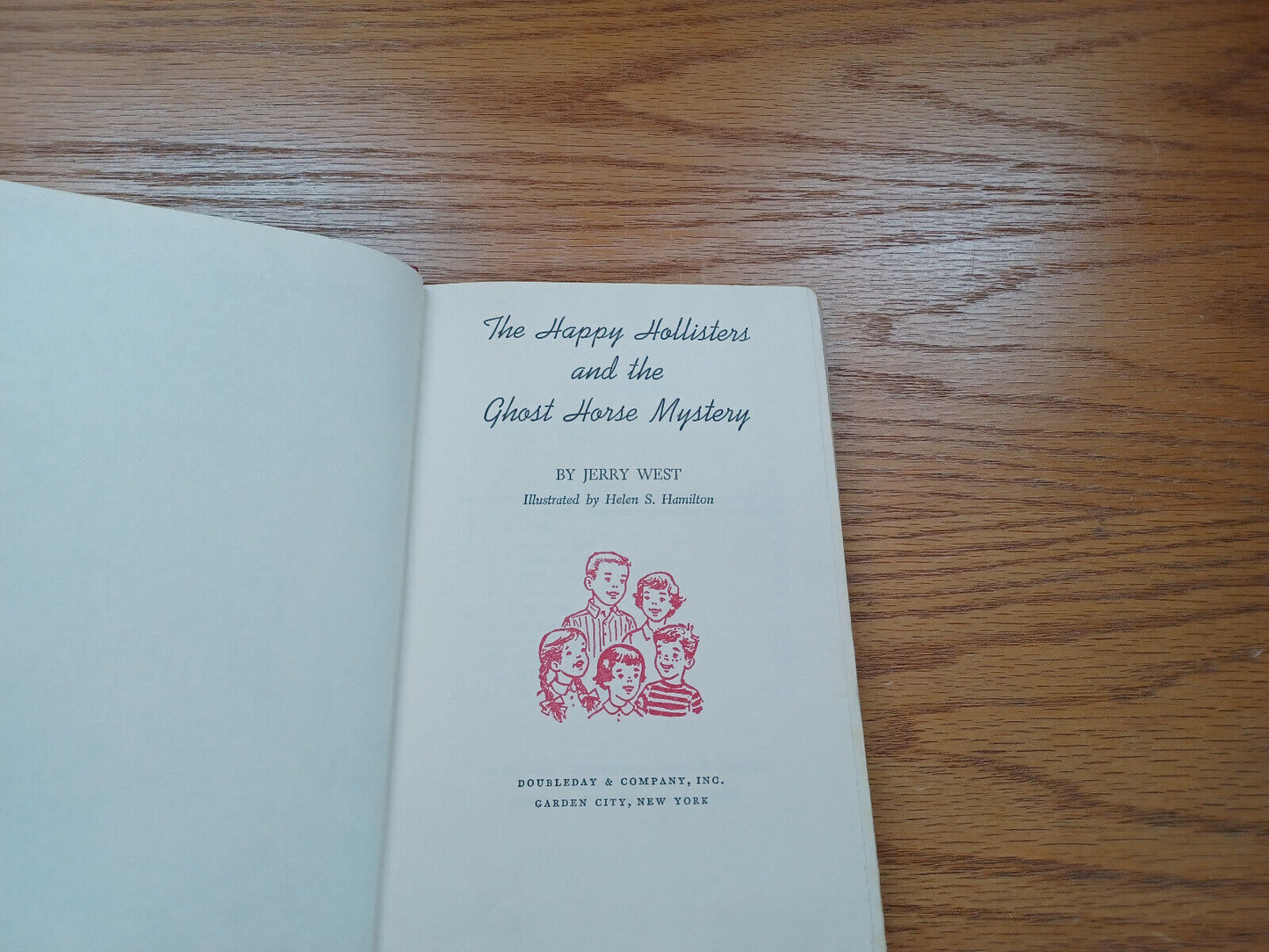 The Happy Hollister And The Ghost Horse Mystery By Jerry West 1965 Dust Jacket