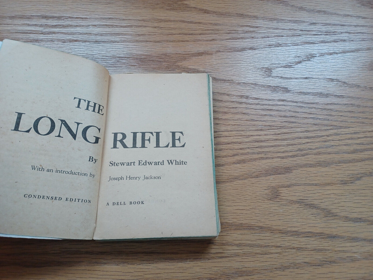 The Long Rifle Stewart Edward White 1958 Dell Paperback