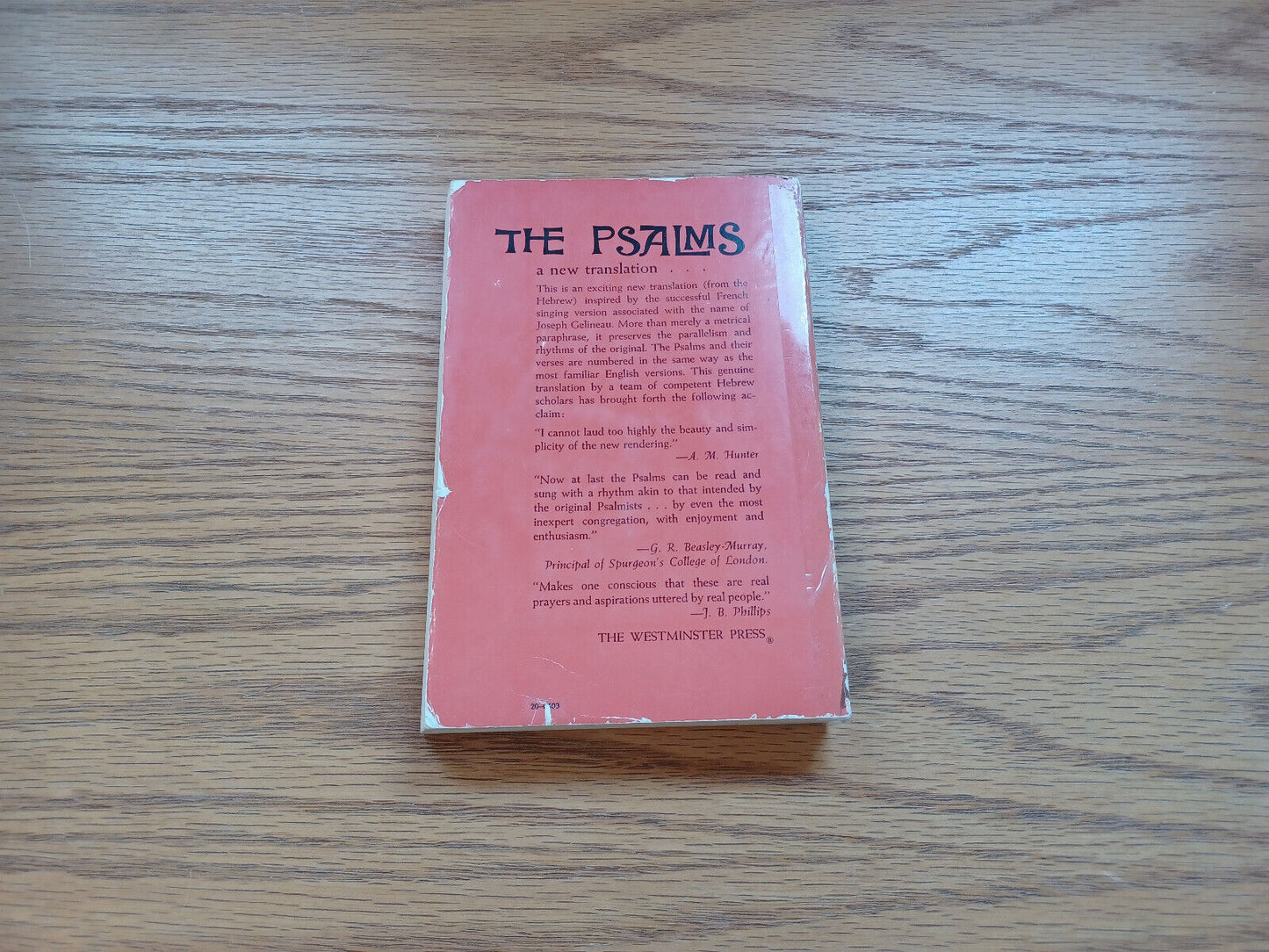 The Psalms A New Translation 1963 Joseph Gelineau