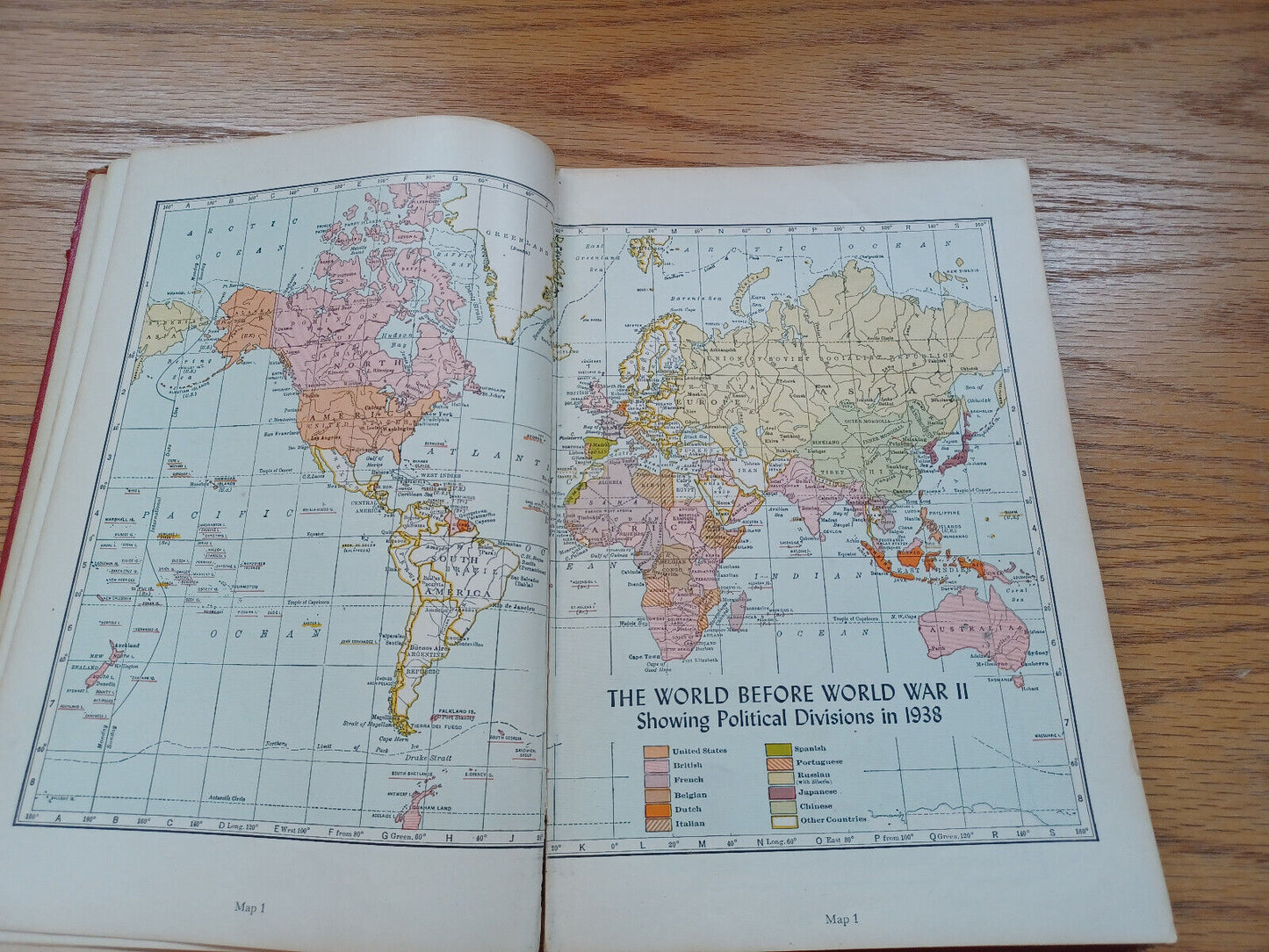 The Standard Atlas Of The World For Home School Office By Dorothy Hopkins 1949