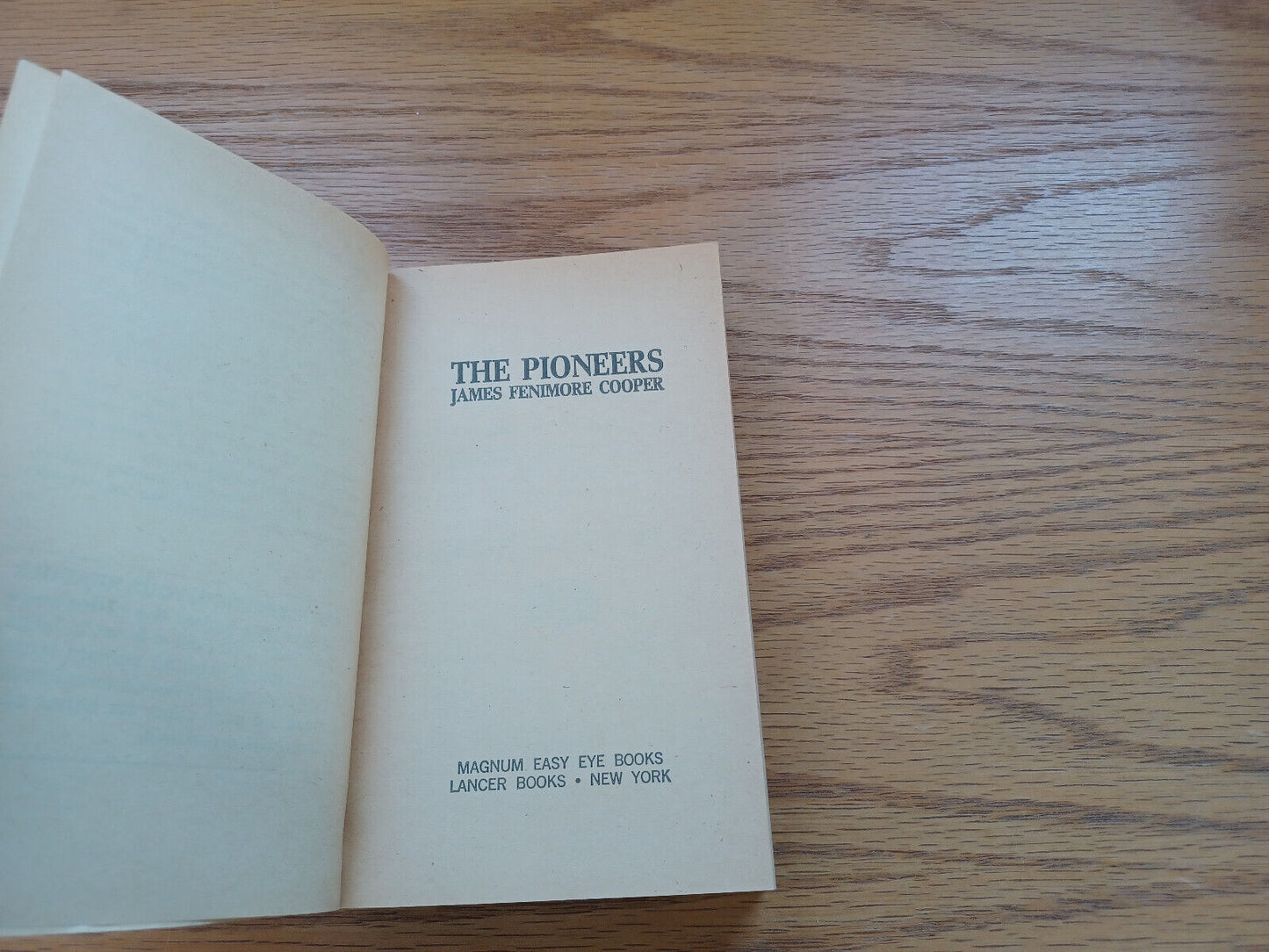 The Pioneers By James Cooper 1968