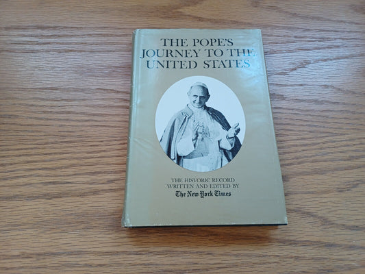 The Pope'S Journey To The United States New York Times Dust Jacket 1965