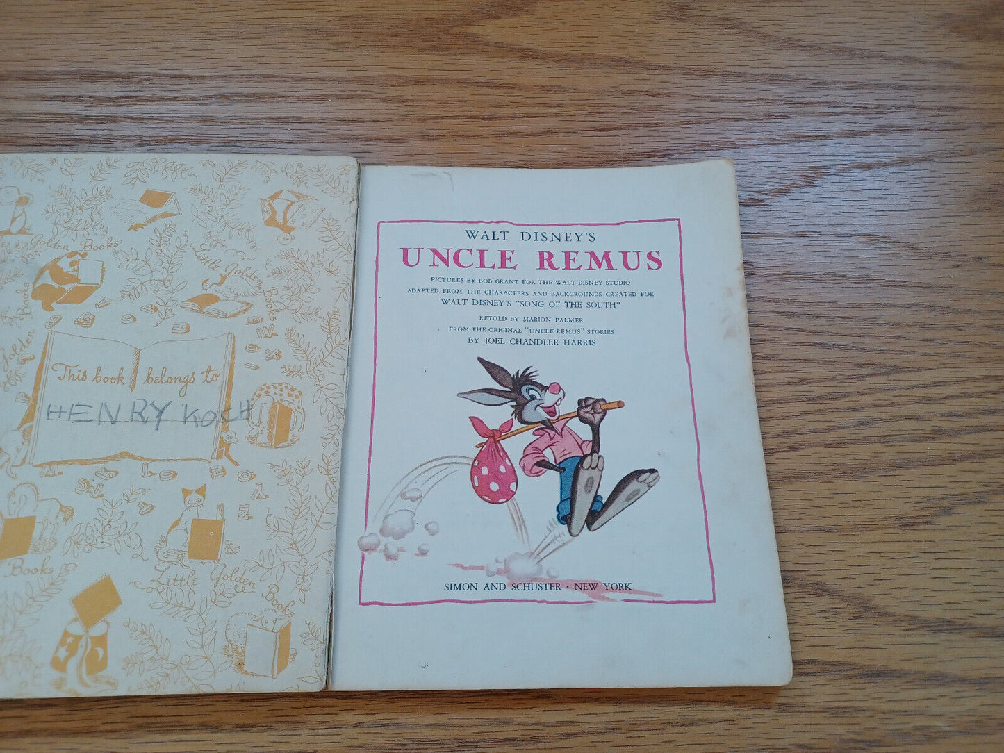 Walt Disney'S Uncle Remus Joel Chandler Harris 1947