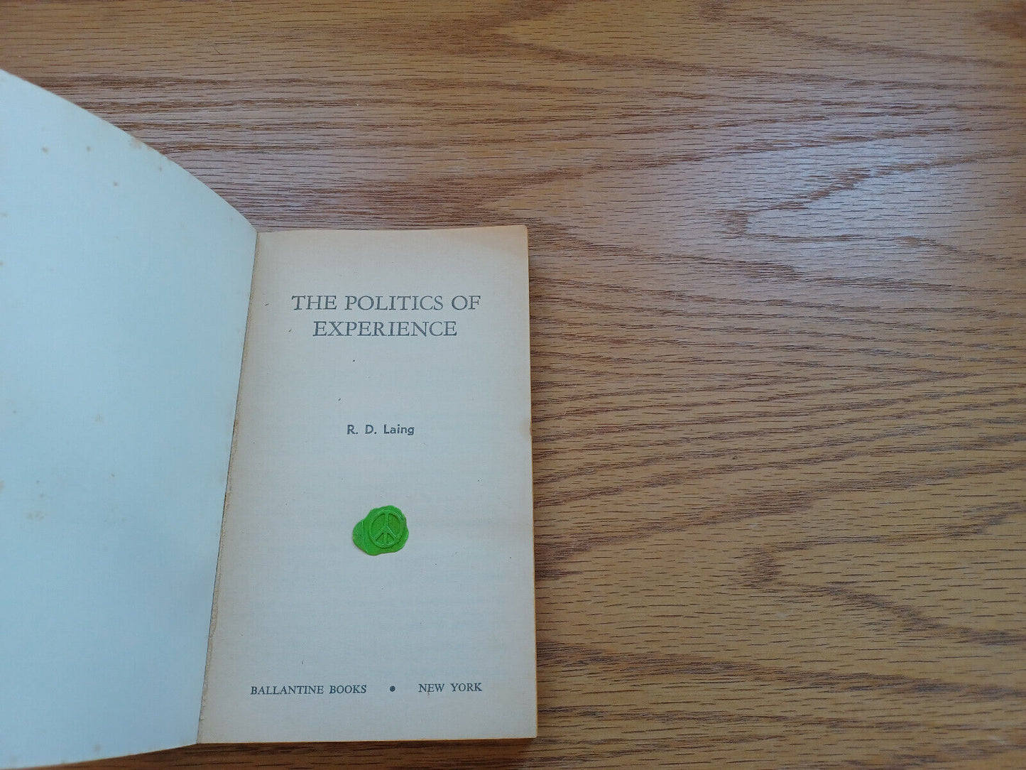 The Politics Of Experience R D Laing 1968