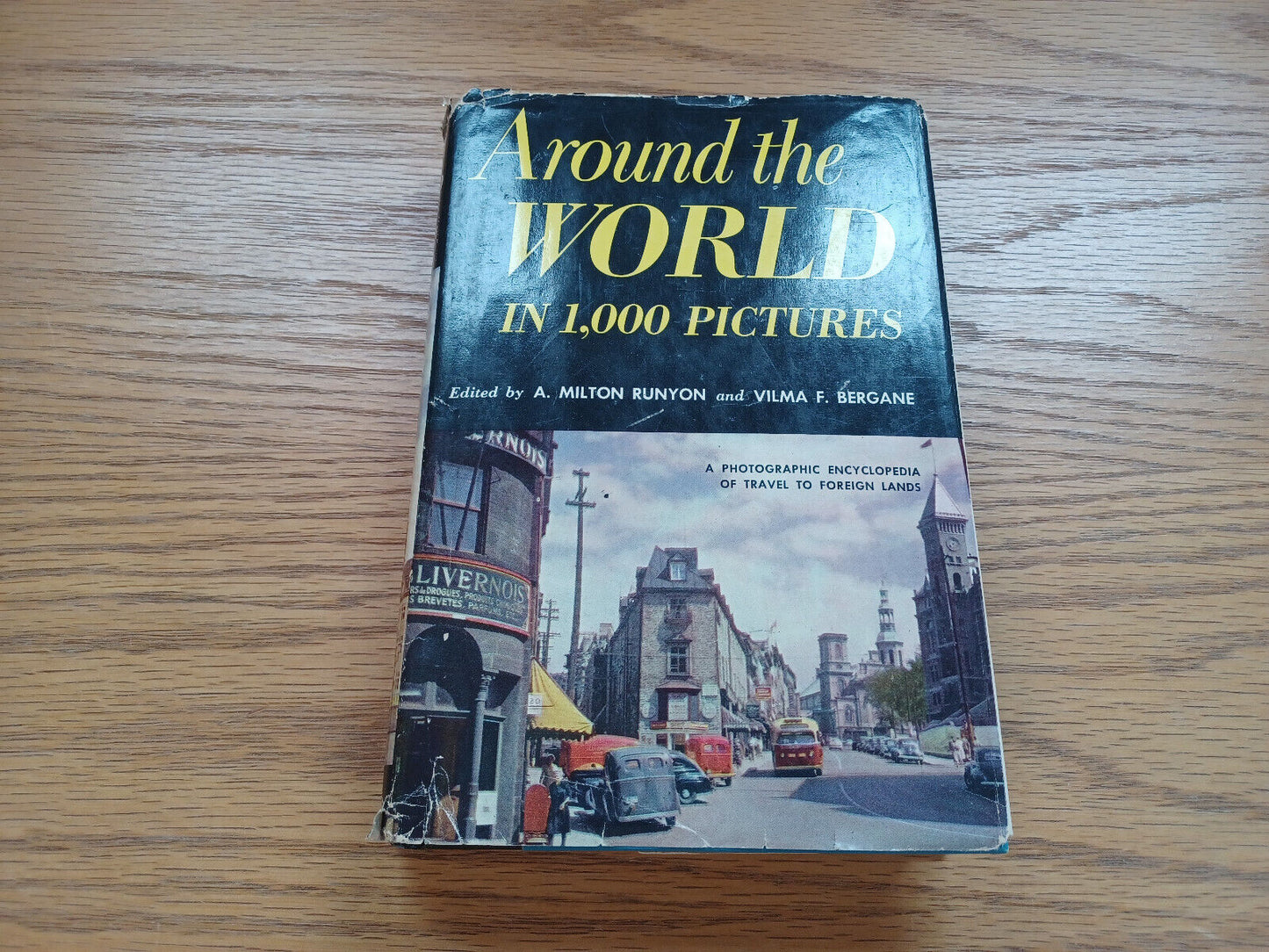 Around The World In 1000 Pictures A Milton Runyon Dust Jacket 1954