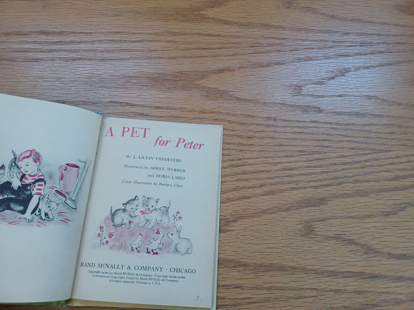 A Pet For Peter J Lilian Vandevere 1950