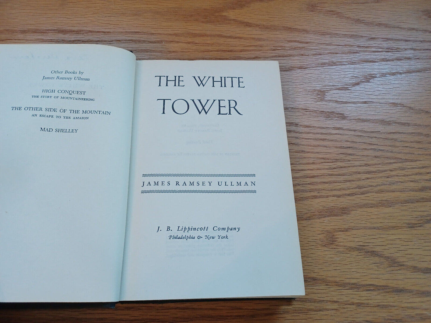 The White Tower James Ramsey Ullman 1945