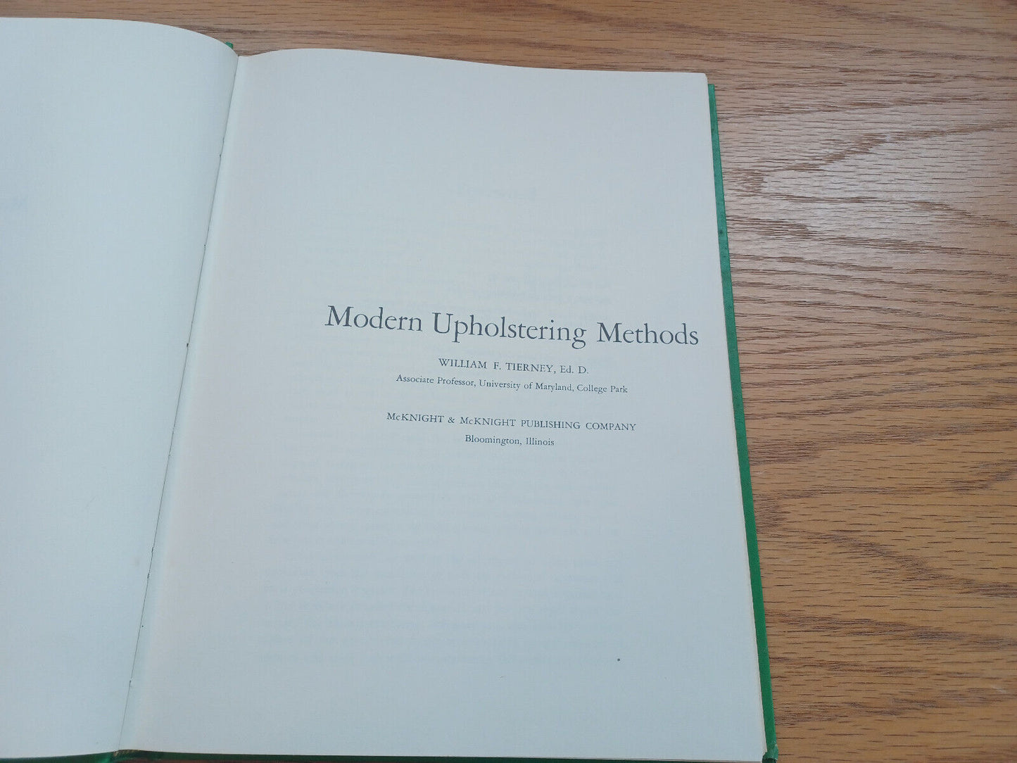 Modern Upholstering Methods By William Tierney 1965 1st Ed