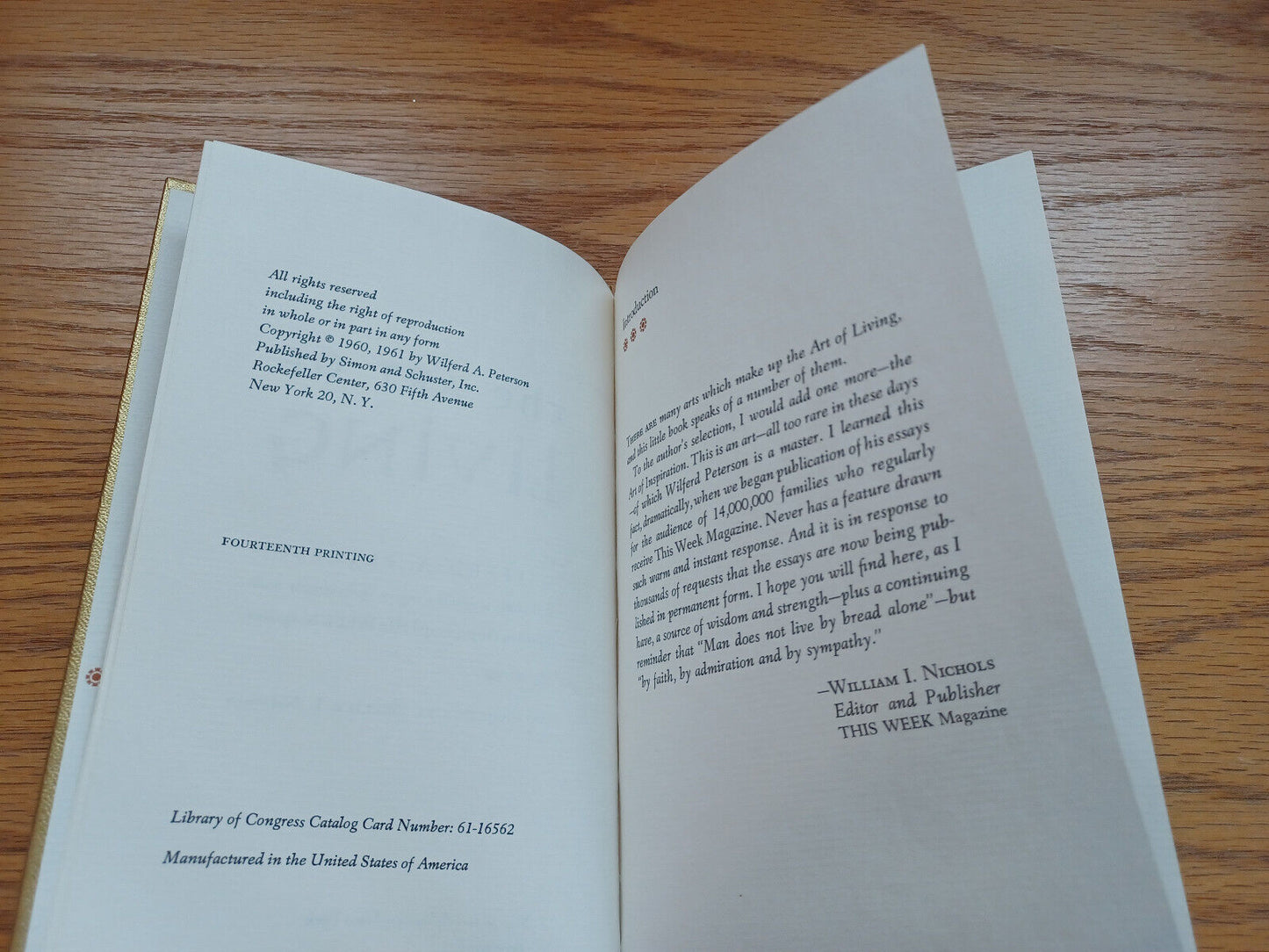 The Art Of Living By Wilfred Peterson 1961 Slipcase