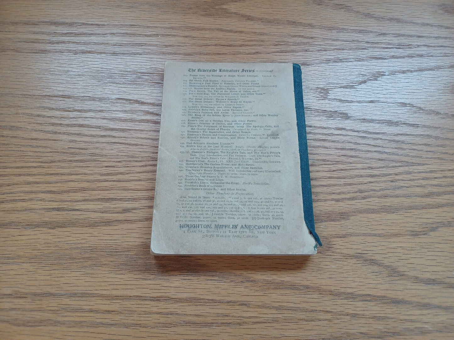 The Lady Of The Lake Sir Walter Scott Paperback 1892 Riverside Literature Series