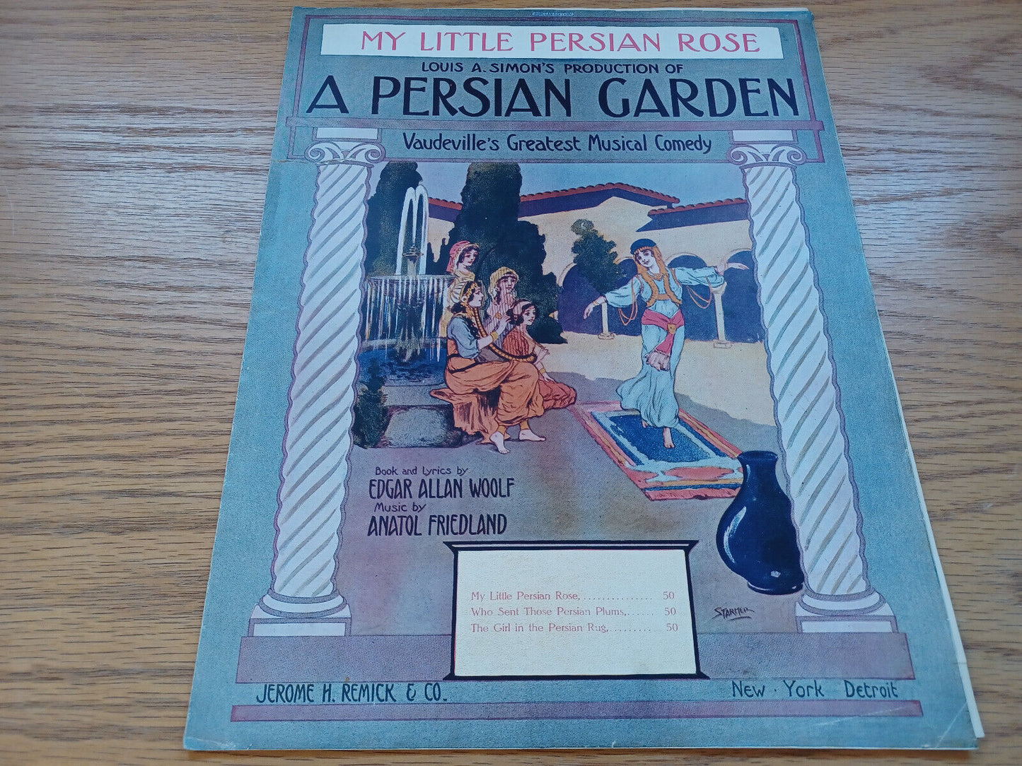 A Persian Garden My Little Persian Rose Louis A Simon 1912