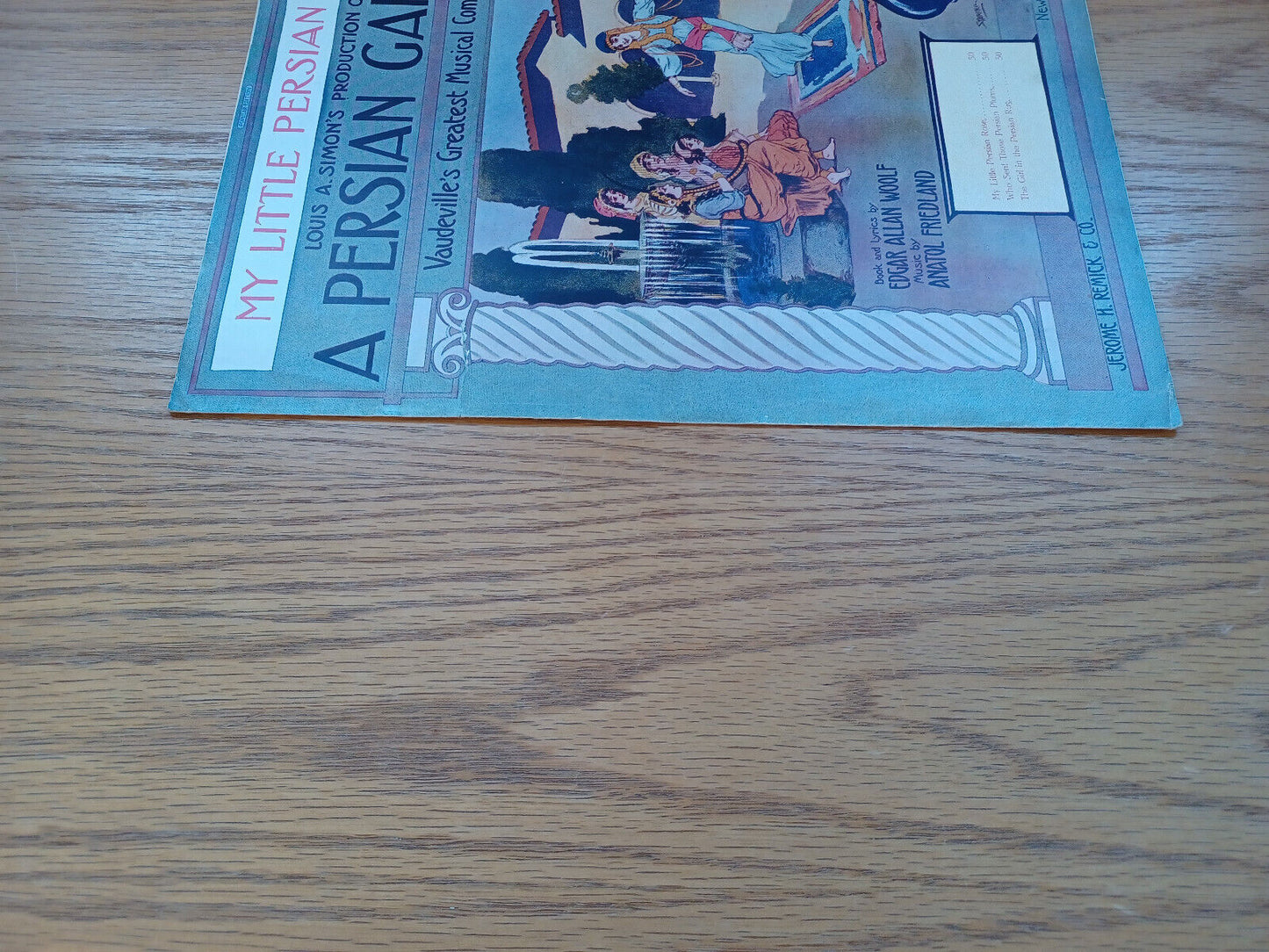 A Persian Garden My Little Persian Rose Louis A Simon 1912