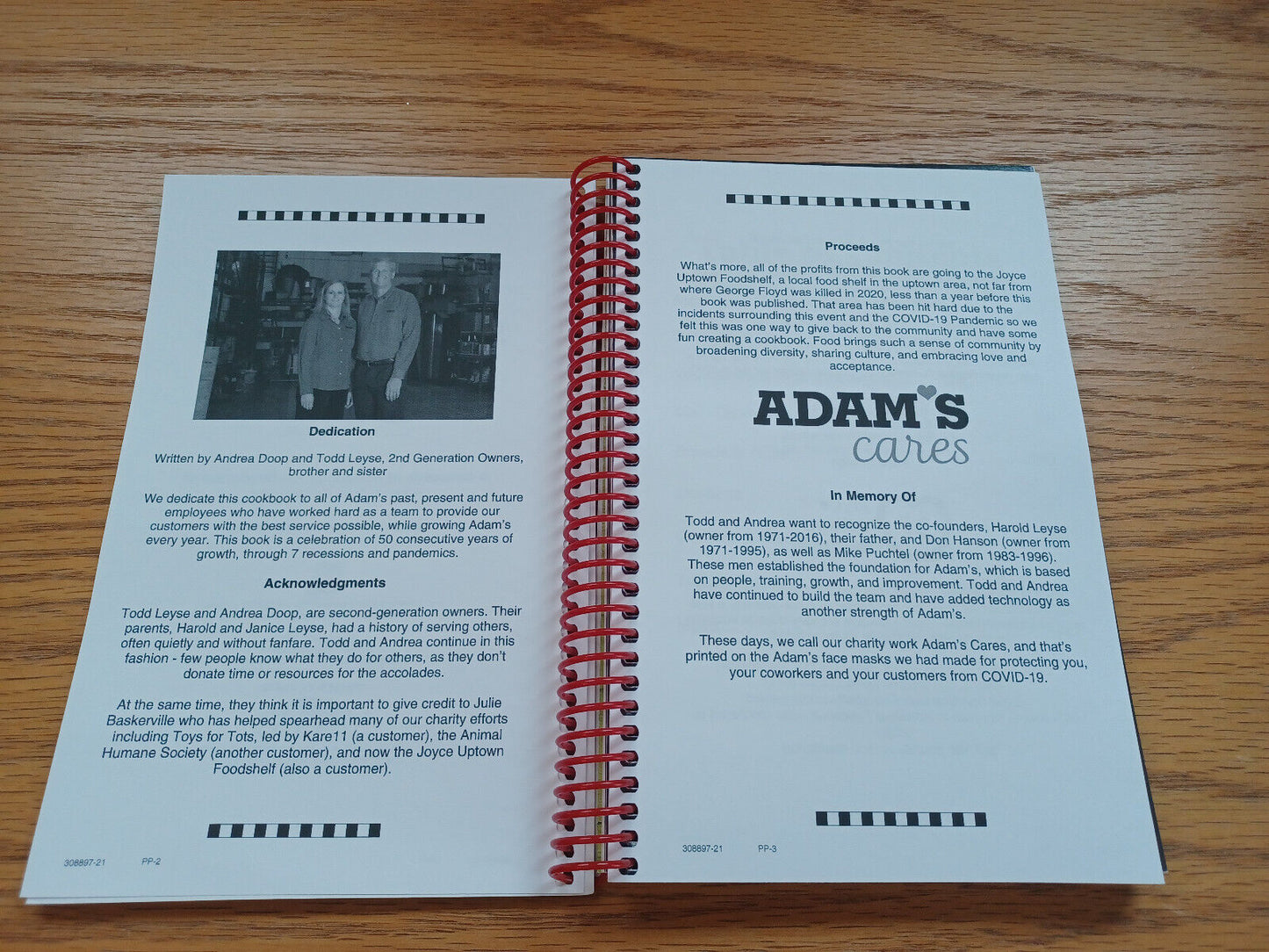 Adam'S Family Cookbook Love At First Bite 2021