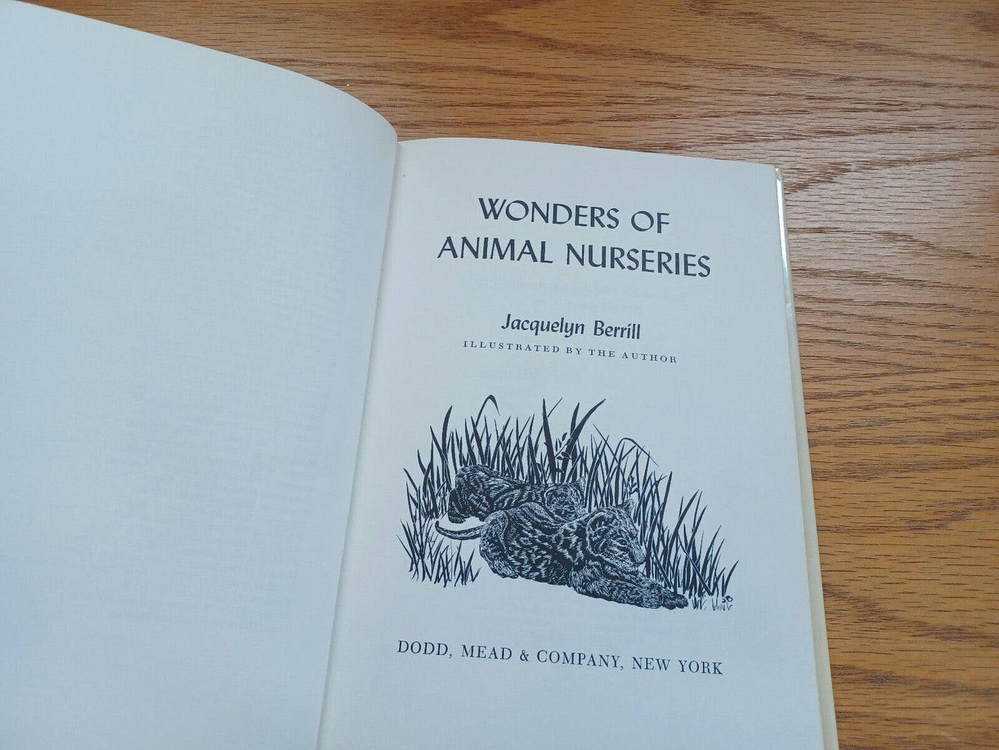 Wonders Of Animal Nurseries By Jacquelyn Berrill 1968 Dust Jacket