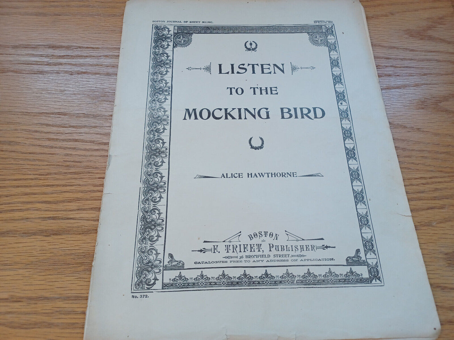 Listen To The Mocking Bird Alice Hawthorne 1898