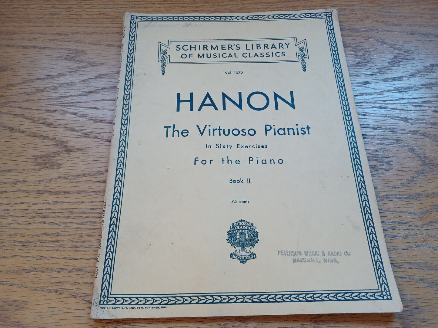 Hanon The Virtuoso Pianist In Sixty Exercises For The Piano Book Ii 1939