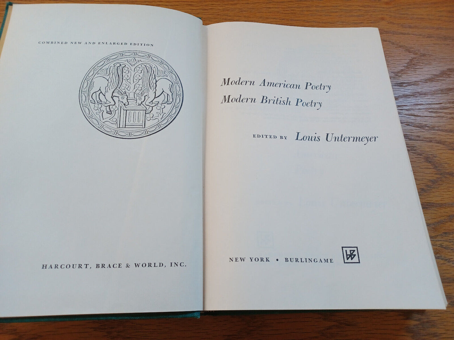 Modern American Poetry Modern British Poetry Louis Untermeyer 1962