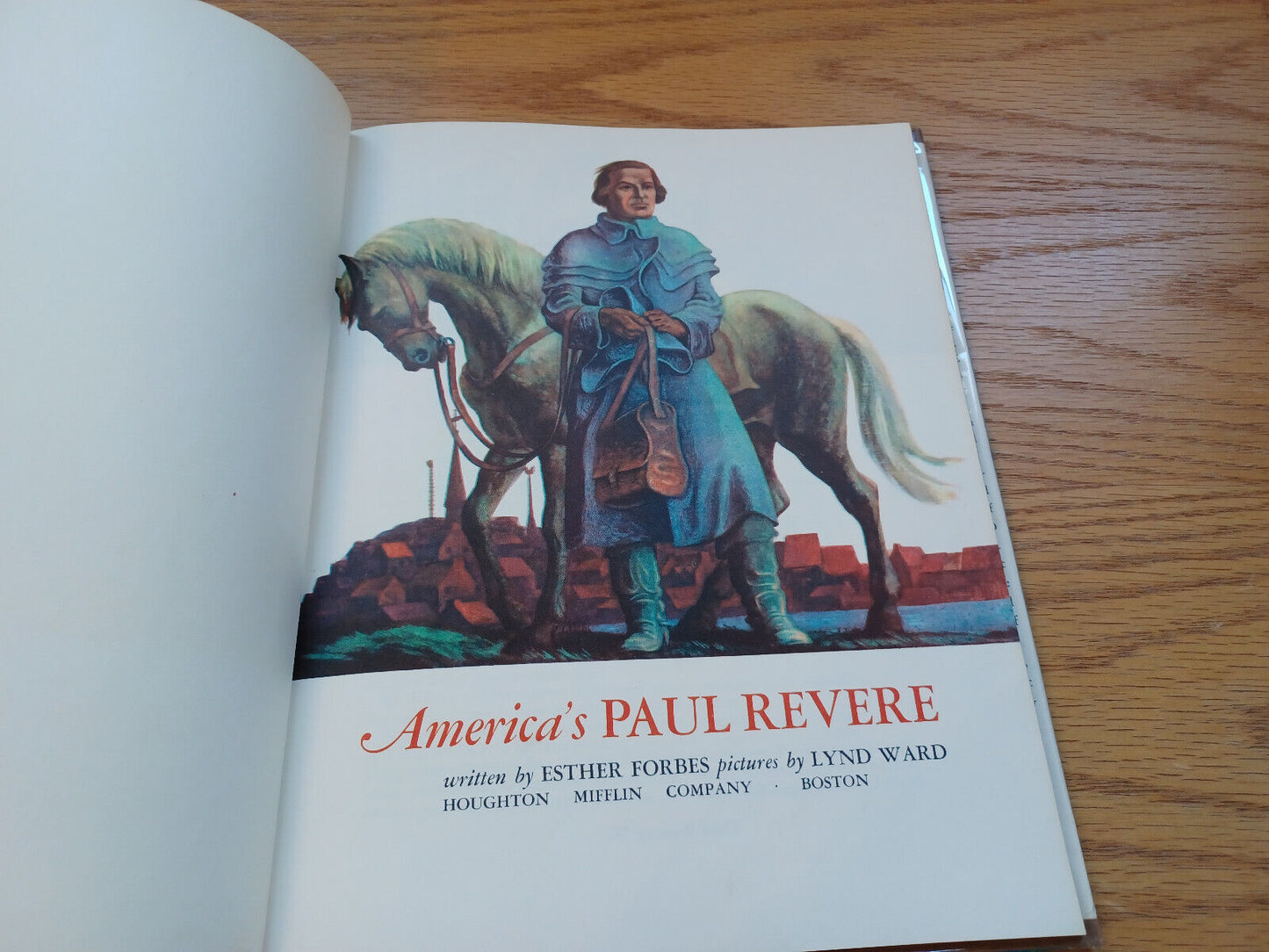 America'S Paul Revere Esther Forbes 1946 Hardcover Dust Jacket