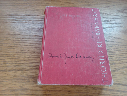 Thorndike Barnhart Advanced Junior Dictionary Fourth Edition El Thorndike 1968