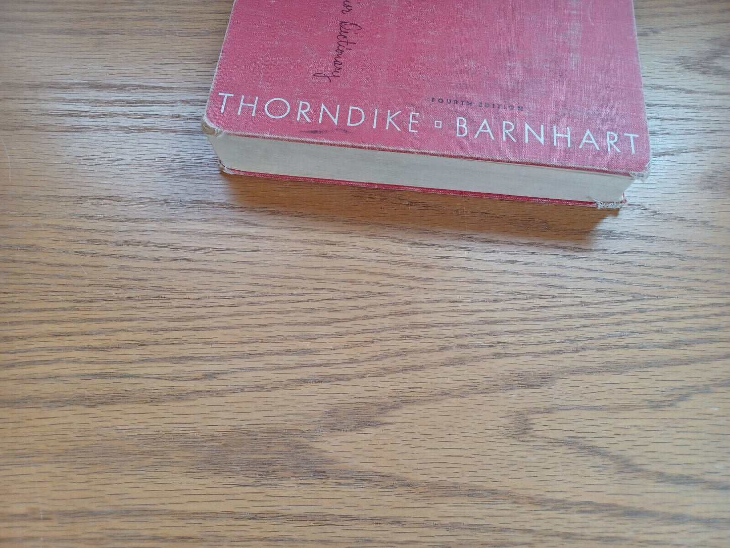 Thorndike Barnhart Advanced Junior Dictionary Fourth Edition El Thorndike 1968