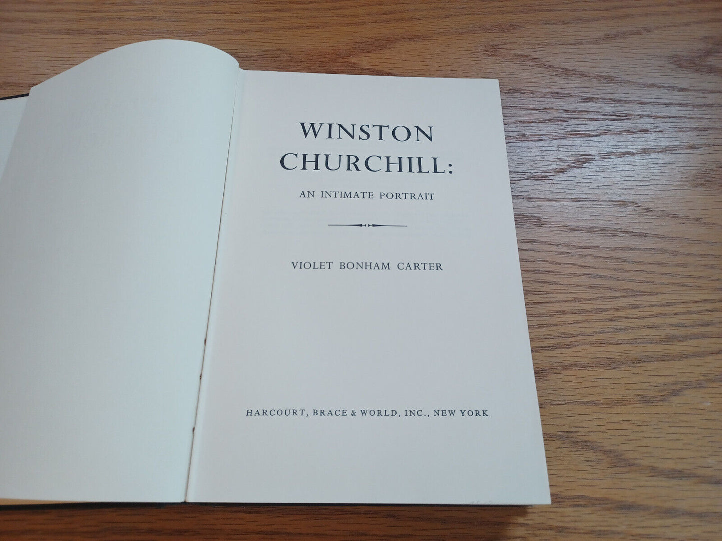 Winston Churchill An Intimate Portrait Violet Carter 1965 First American Edition