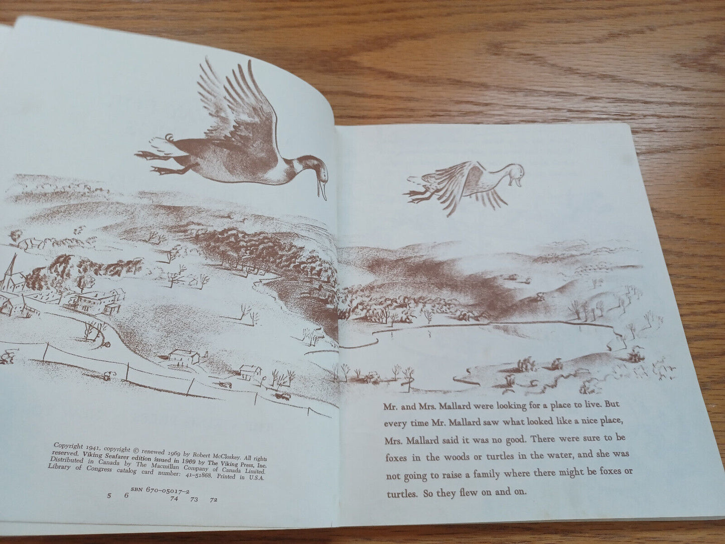 Make Way For Ducklings By Robert Mccloskey 1969 B