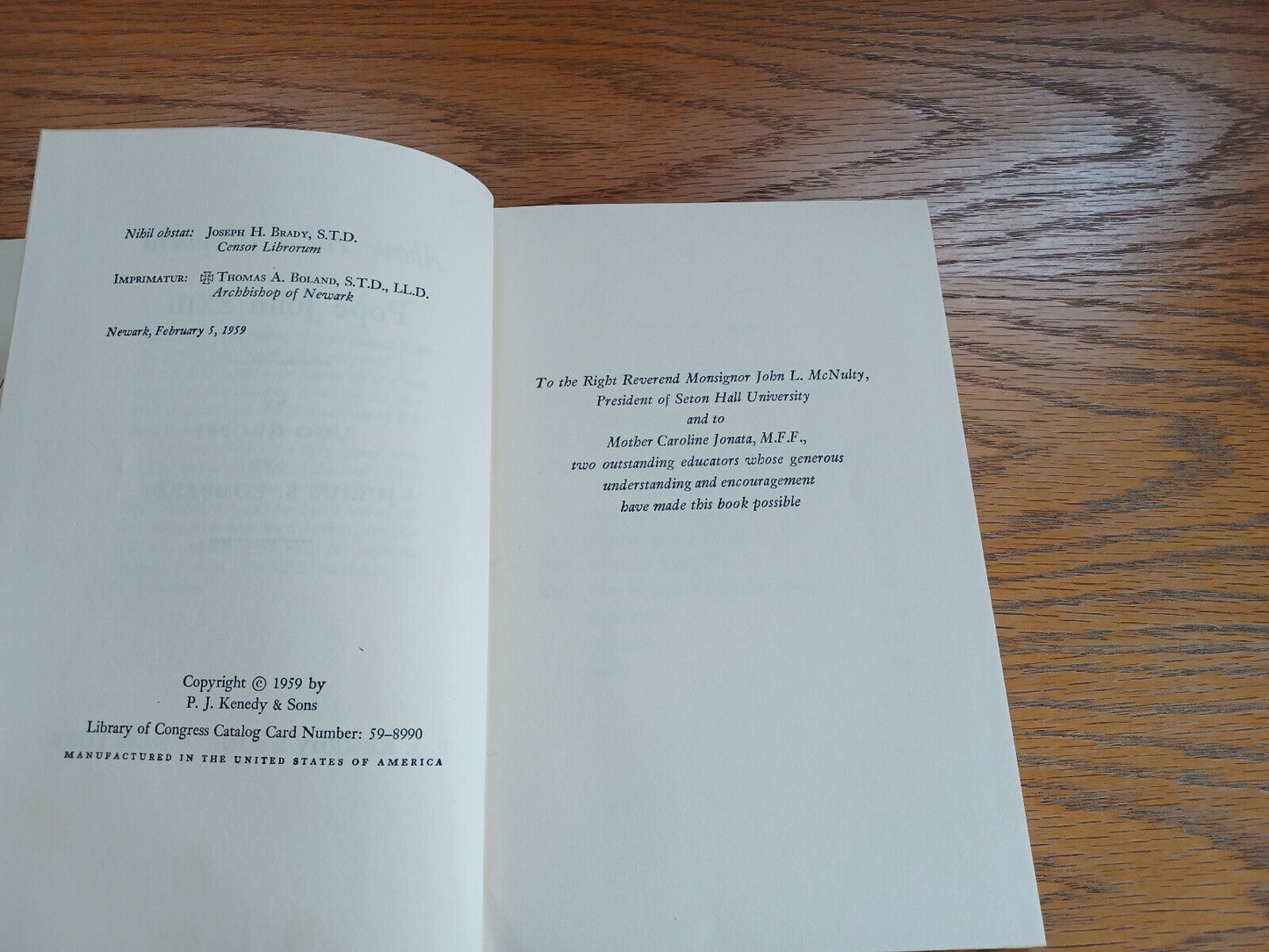 Above All a Shepherd Pope John XXIII Ugo Groppi 1959 Hardcover Dust Jacket P J K