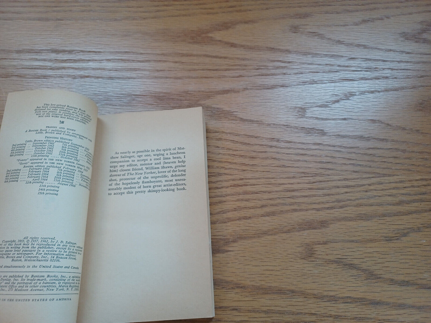 Franny And Zooey By J D Salinger 1966
