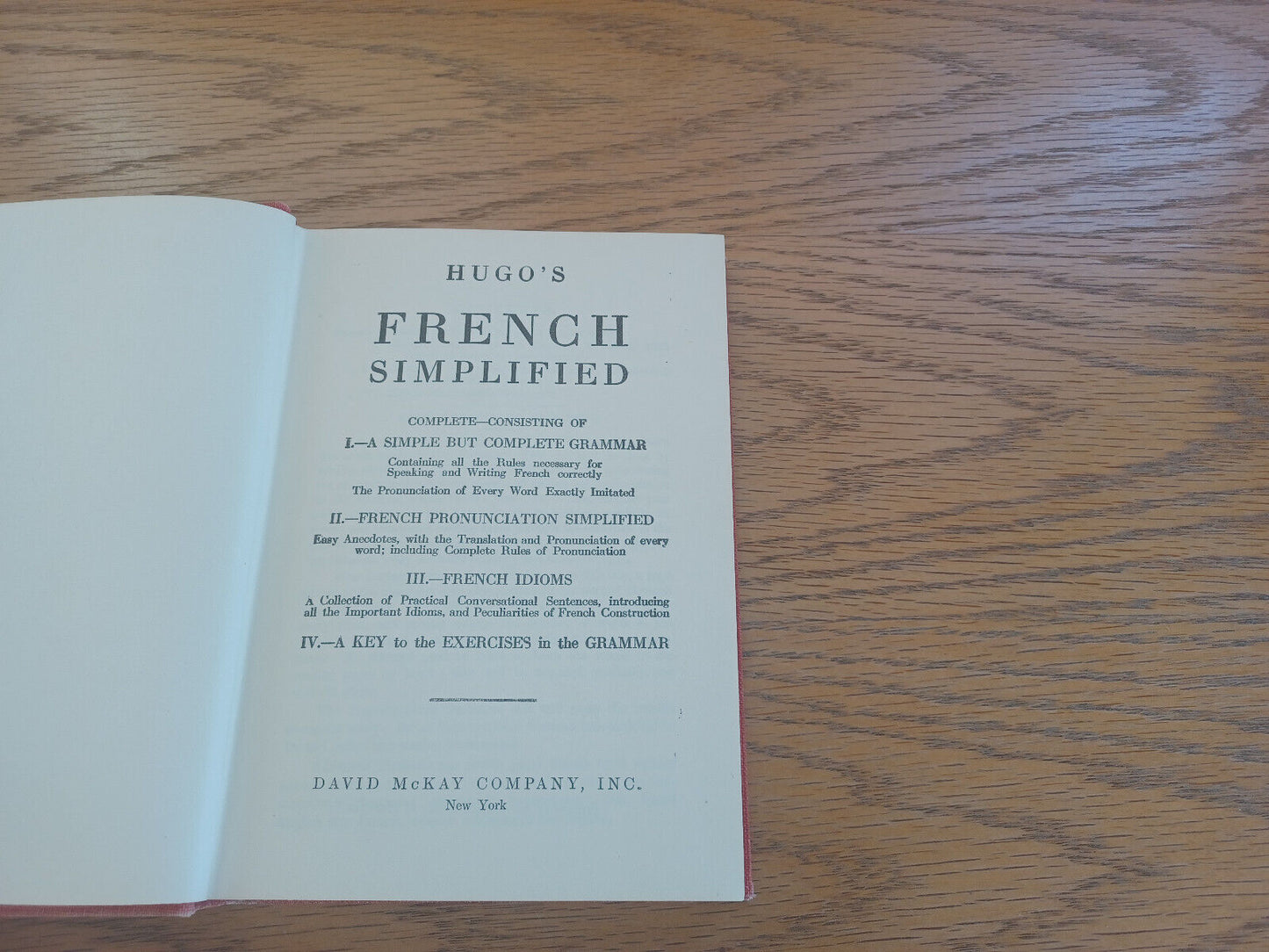 Hugo’s French Simplified Hardcover David McKay