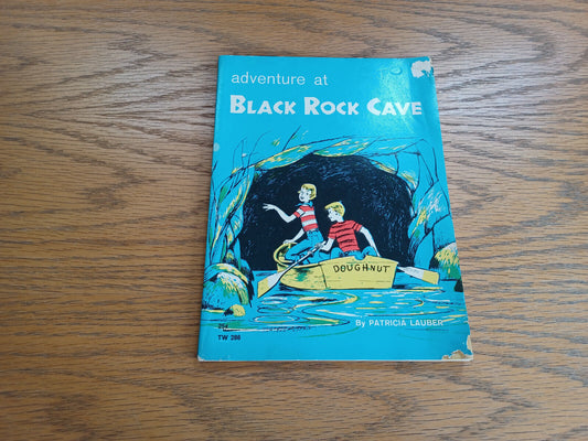 Adventure at Black Rock Cave Patricia Lauber 1960 Paperback 1st Printing Scholas