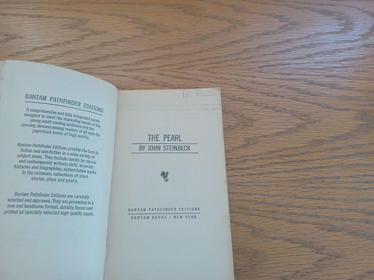 The Pearl John Steinbeck 1963 Paperback Bantam Books