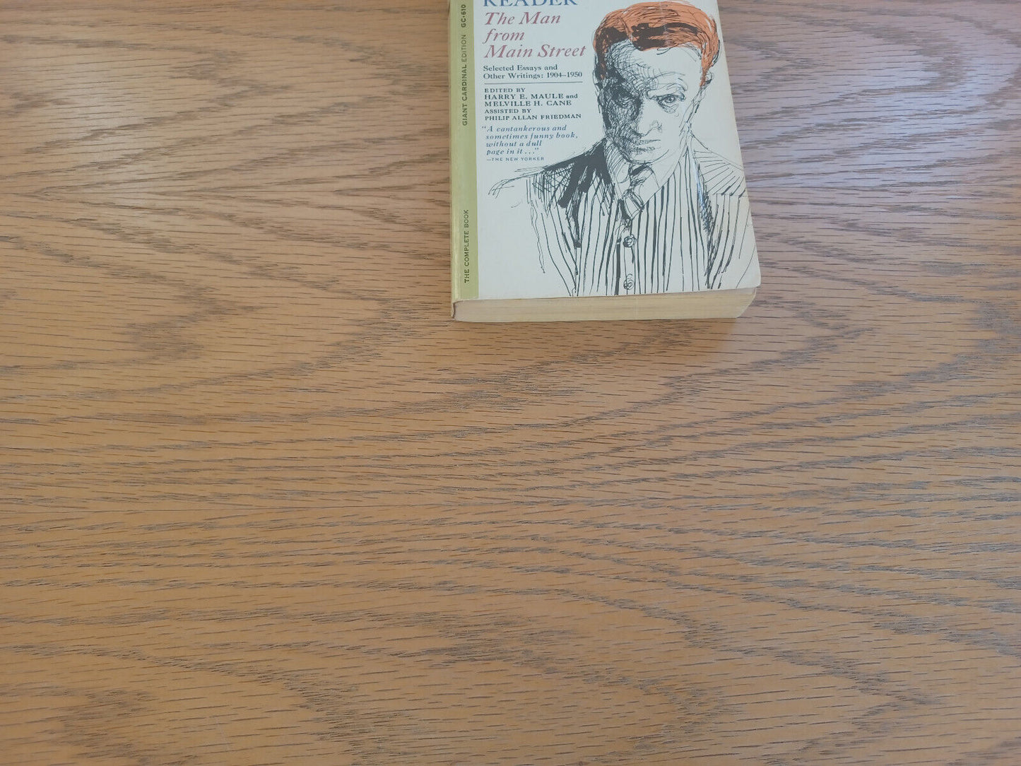 The Man From Main Street 1963 Sinclair Lewis Paperback Pocket Books