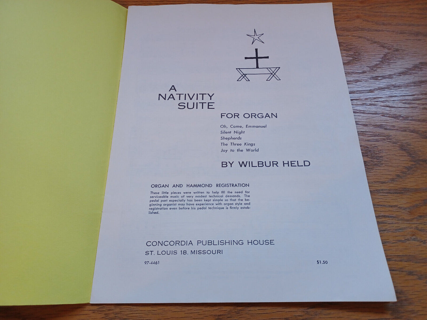 A Nativity Suite For Organ Wilbur Held 1959